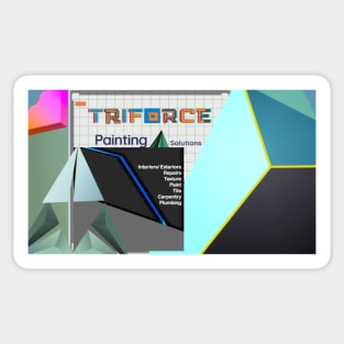 Triforce Painting Solutions Advertising residential business banner Sticker